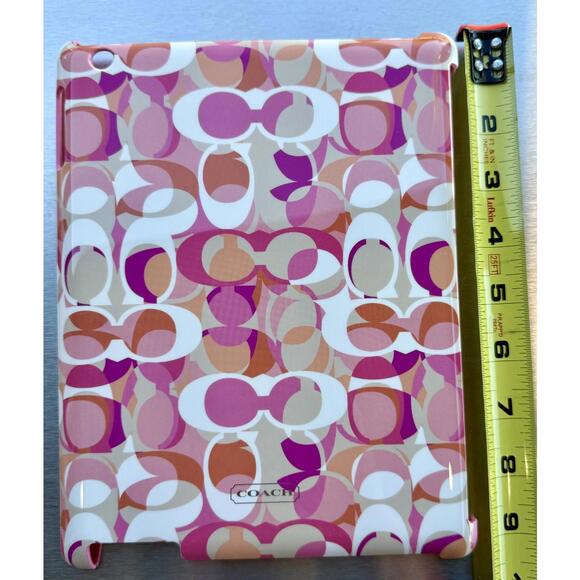 COACH Molded iPAD 2 3 4 Multi-color Pink Orange Cream White - Picture 6 of 17